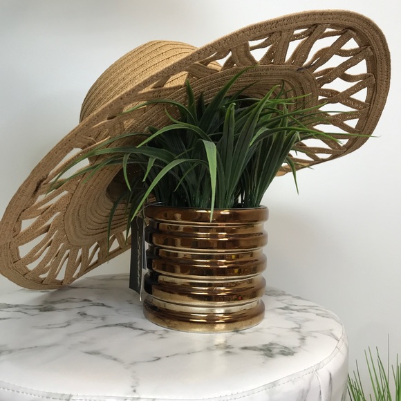 ‼️ Tan Weave Summer Beach Poolside Vacation Hat - Picture 4 of 8